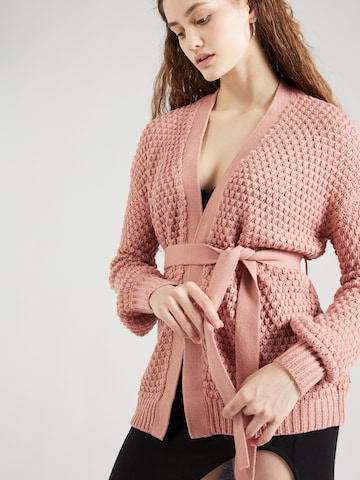 VILA Knit Cardigan 'LIOMY' in Pink