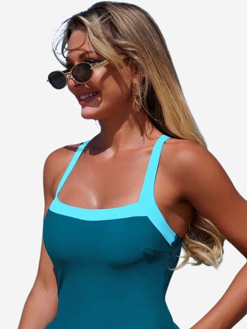 Magicshe Bustier Badeanzug 'Badeanzug mit Taschen'‌ in Blau