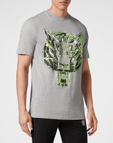 Plein Sport - Camiseta 'Chrome Tiger' en gris