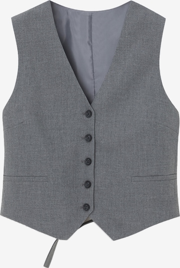 Pull&Bear Gilet de costume en gris chiné, Vue avec produit