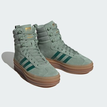 ADIDAS ORIGINALS Lace-Up Ankle Boots 'Gazelle' in Green