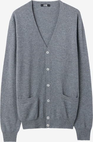 GOBI Cashmere Strickjacke in Grau: Vorderseite