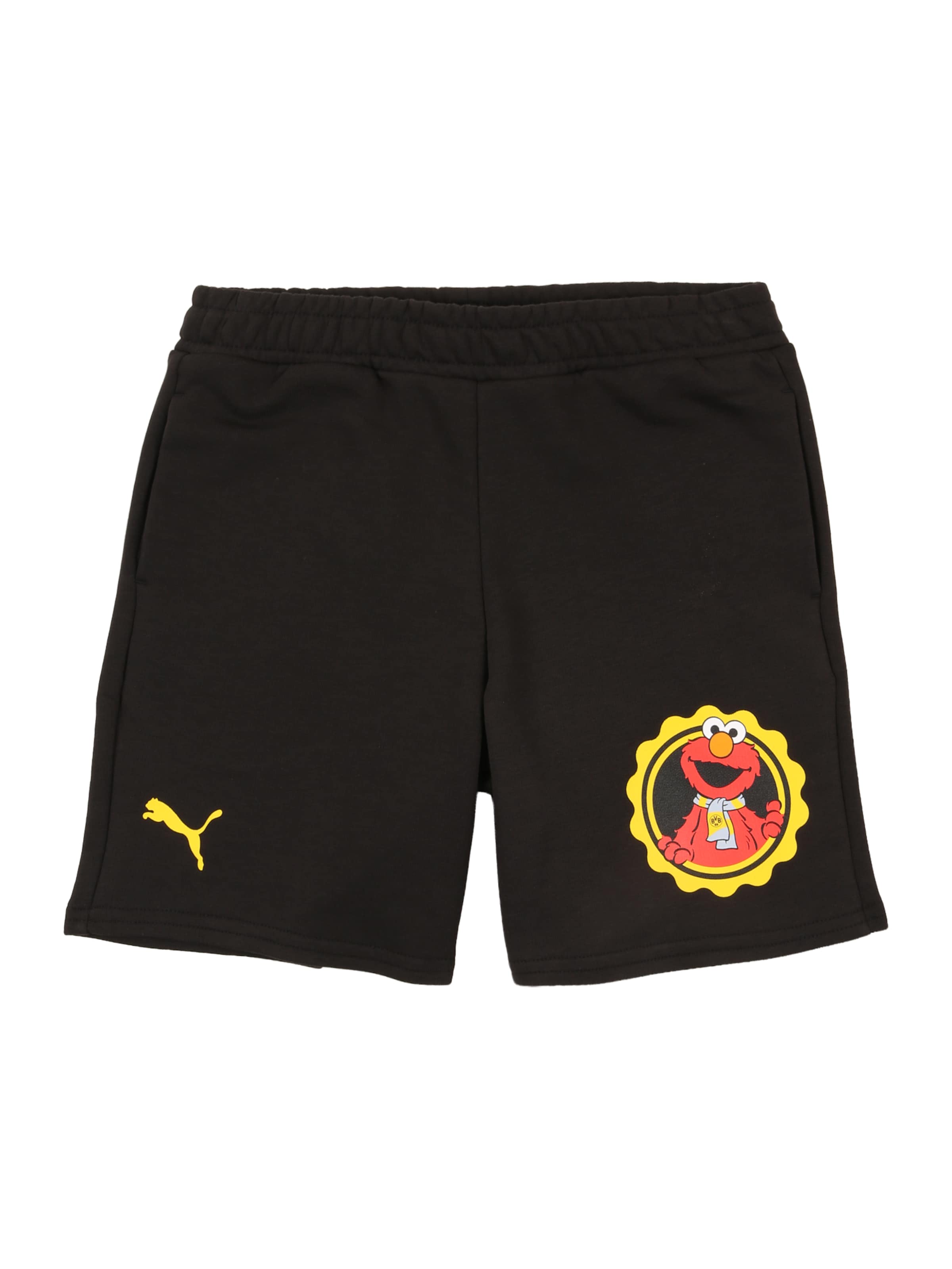 PUMA tavaline Spordipüksid 'BVB x Sesame Street', värv must: eest vaates