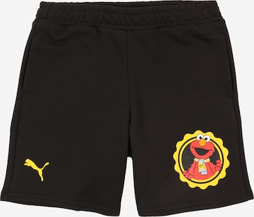juoda PUMA Standartinis Sportinės kelnės 'BVB x Sesame Street': priekis