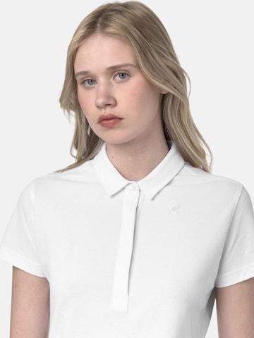 K-Way - Camiseta 'K-WAY AMDEA PIQUE SLIM T-Shirt e Polo' en blanco