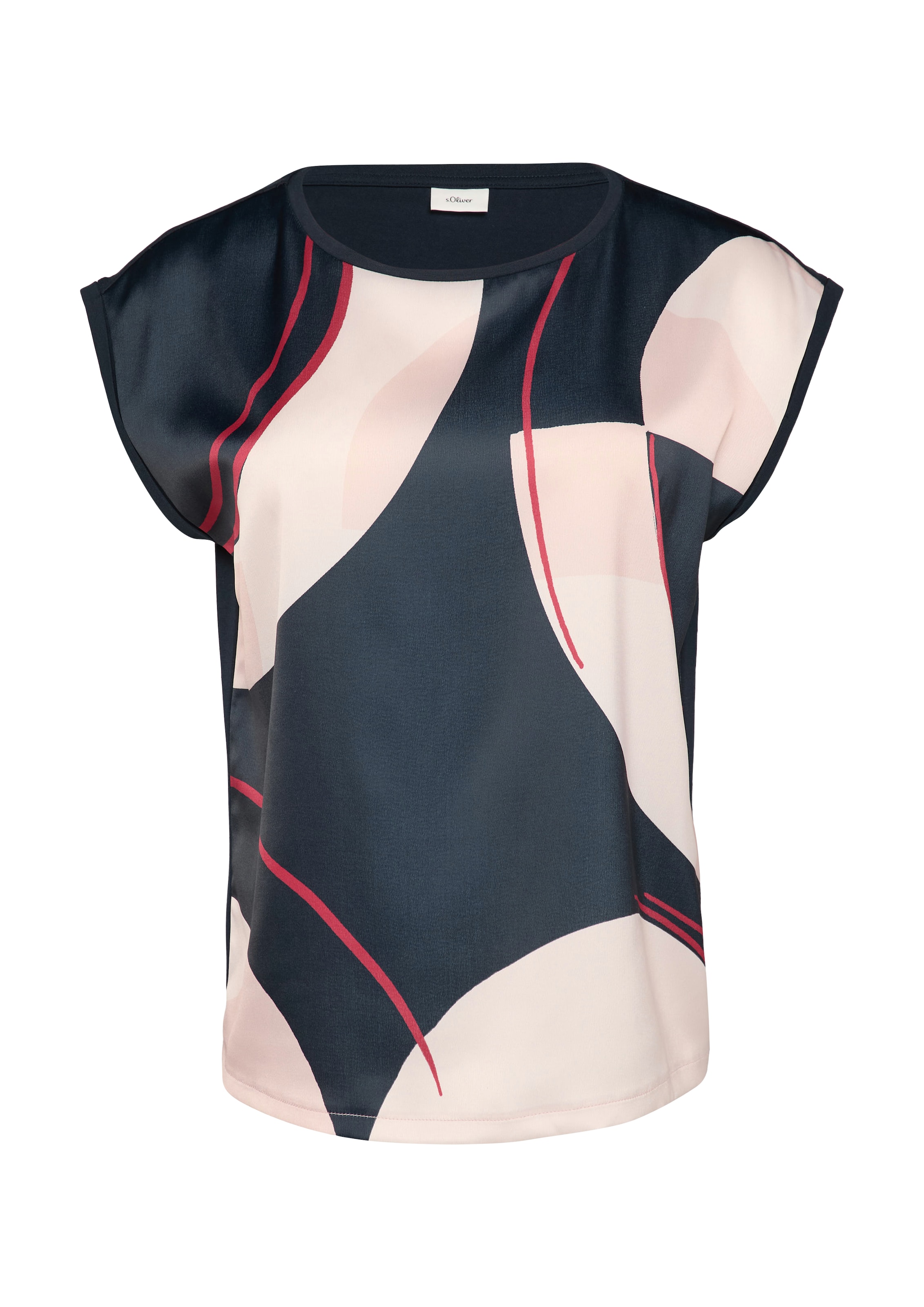 s.Oliver BLACK LABEL Blúzka - Modrá: predná strana