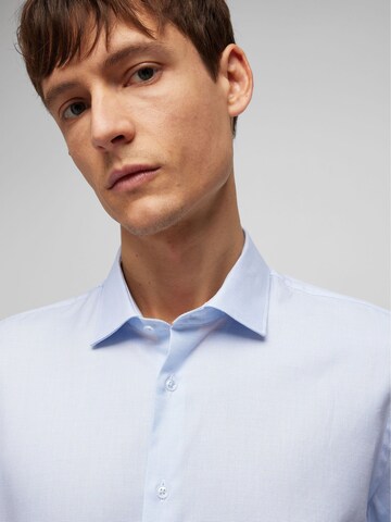 HECHTER PARIS Regular fit Button Up Shirt in Blue