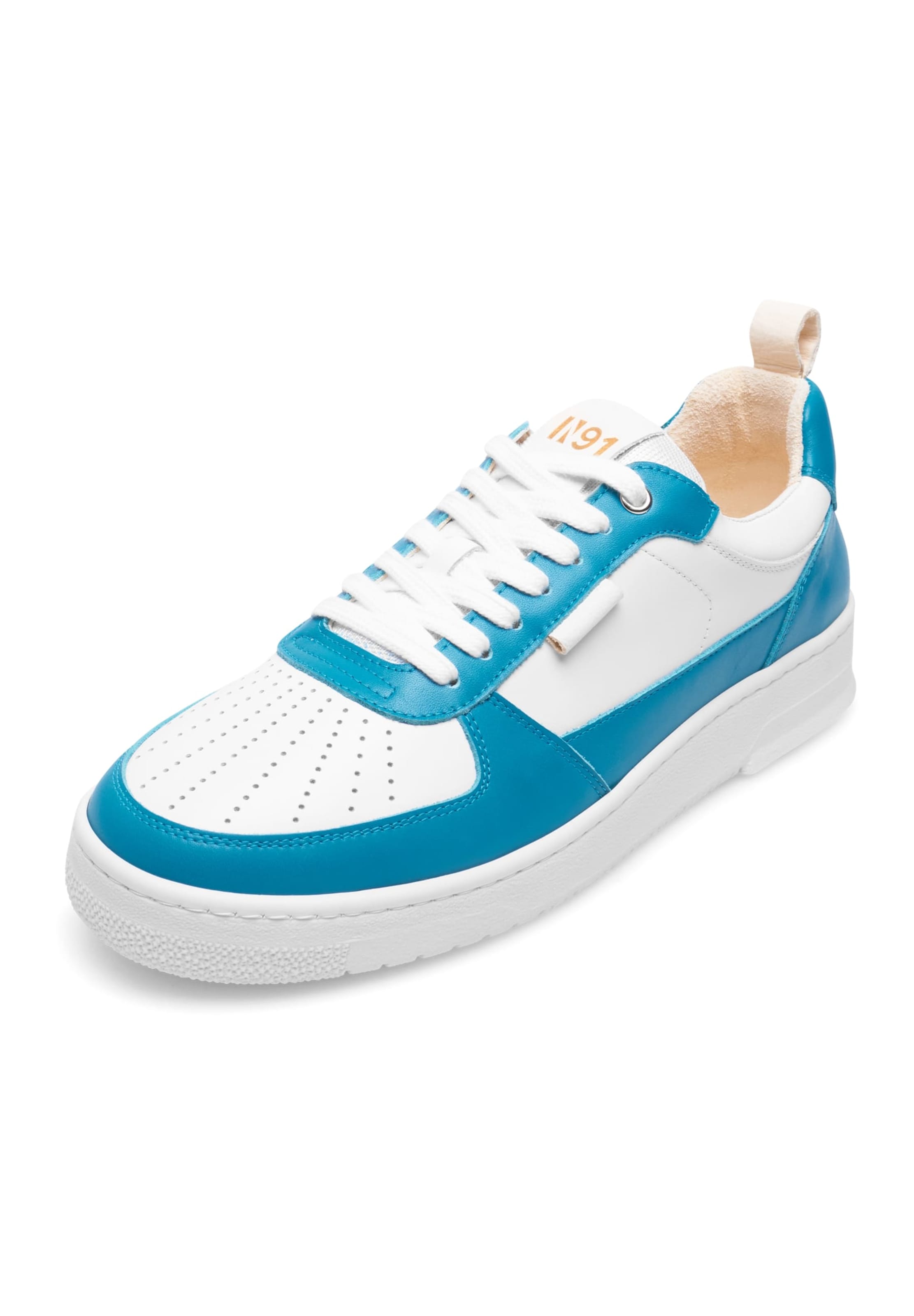 N91 Platform trainers 'Bball AB' in White: front