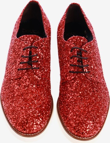 Doucal's Flats & Loafers in 36 in Red