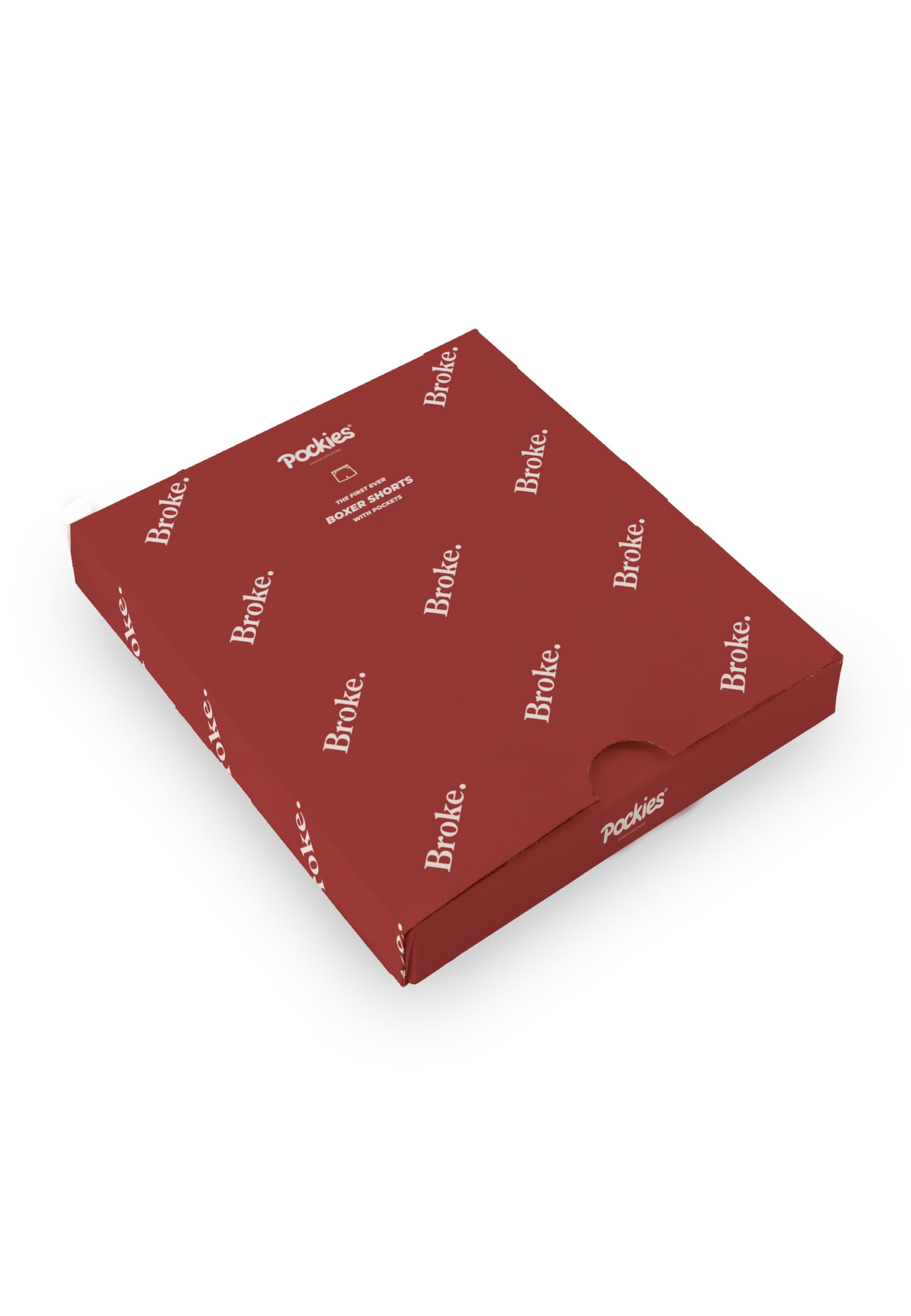 Pockies Boxerky 'Broke' – červená