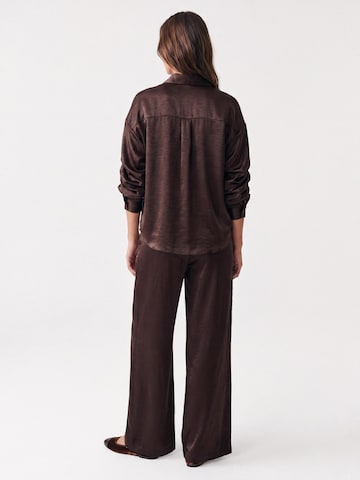 Honnête Atelier Blouse 'Anastasia' in Bruin