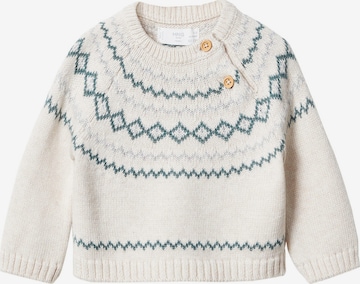 MANGO KIDS Sweater 'Greca' in Beige: front