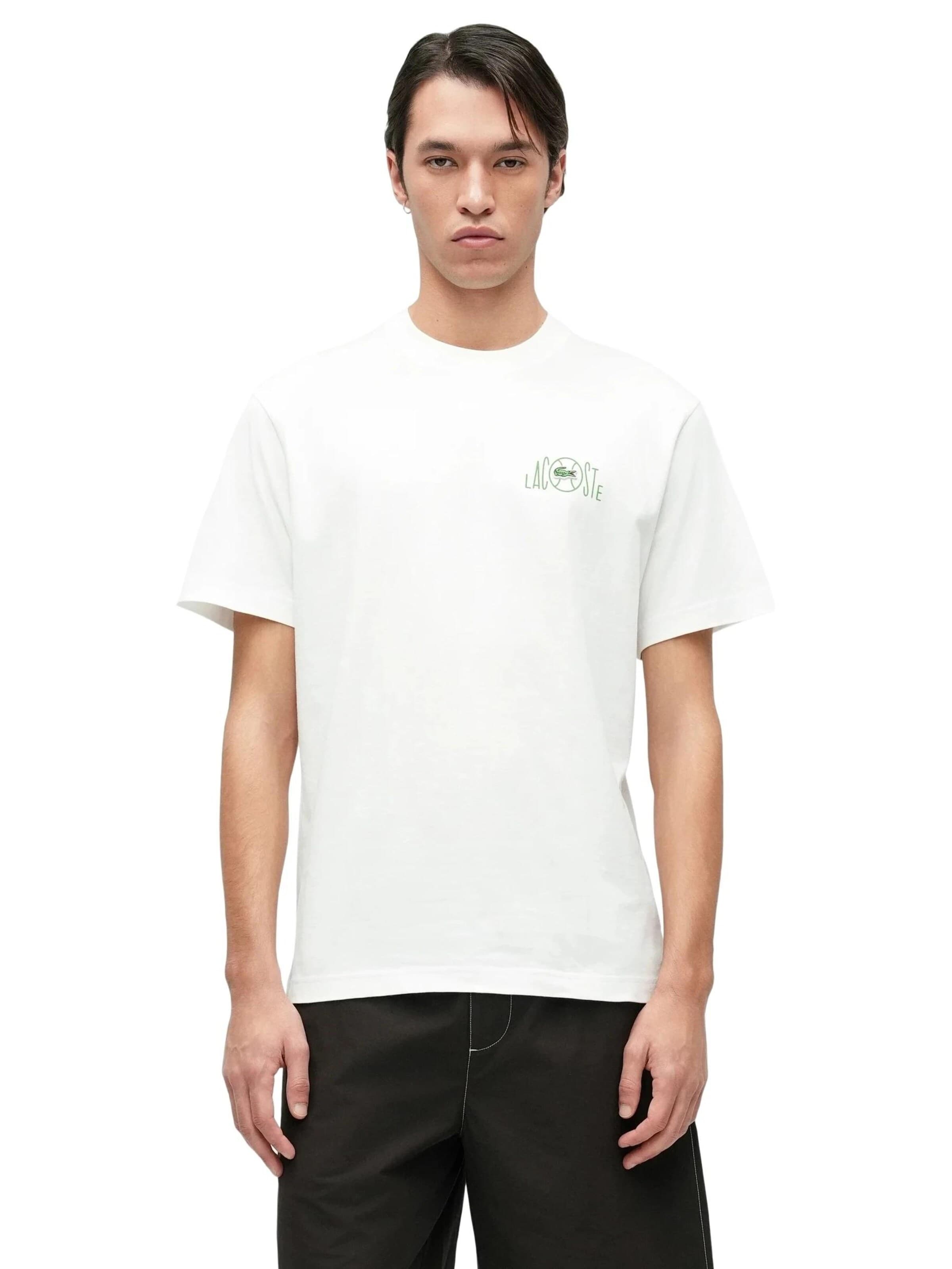 LACOSTEMajica 'Camiseta lacoste blanca lacoste on tennis back logo 6' - bijela boja: prednji dio