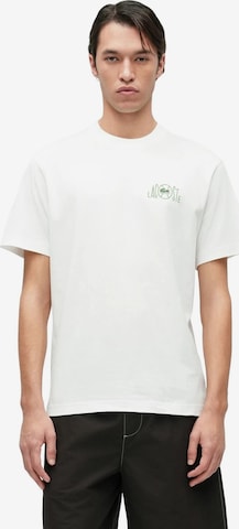 LACOSTE - Camiseta 'Camiseta lacoste blanca lacoste on tennis back logo' en blanco: frente