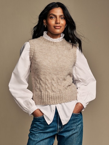 LAURA ASHLEY - Blusa en beige: frente