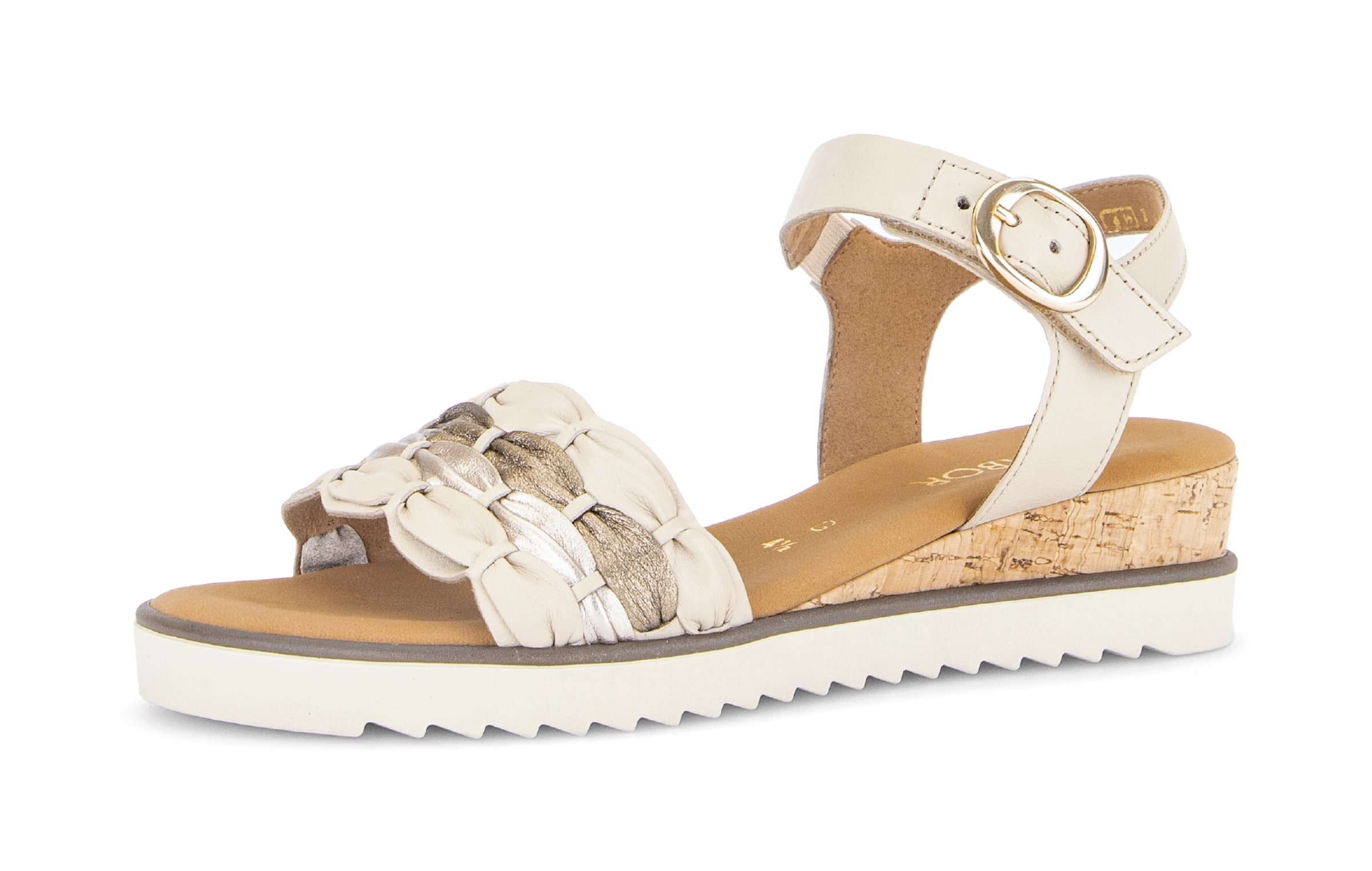 GABOR Strap Sandals in White: front