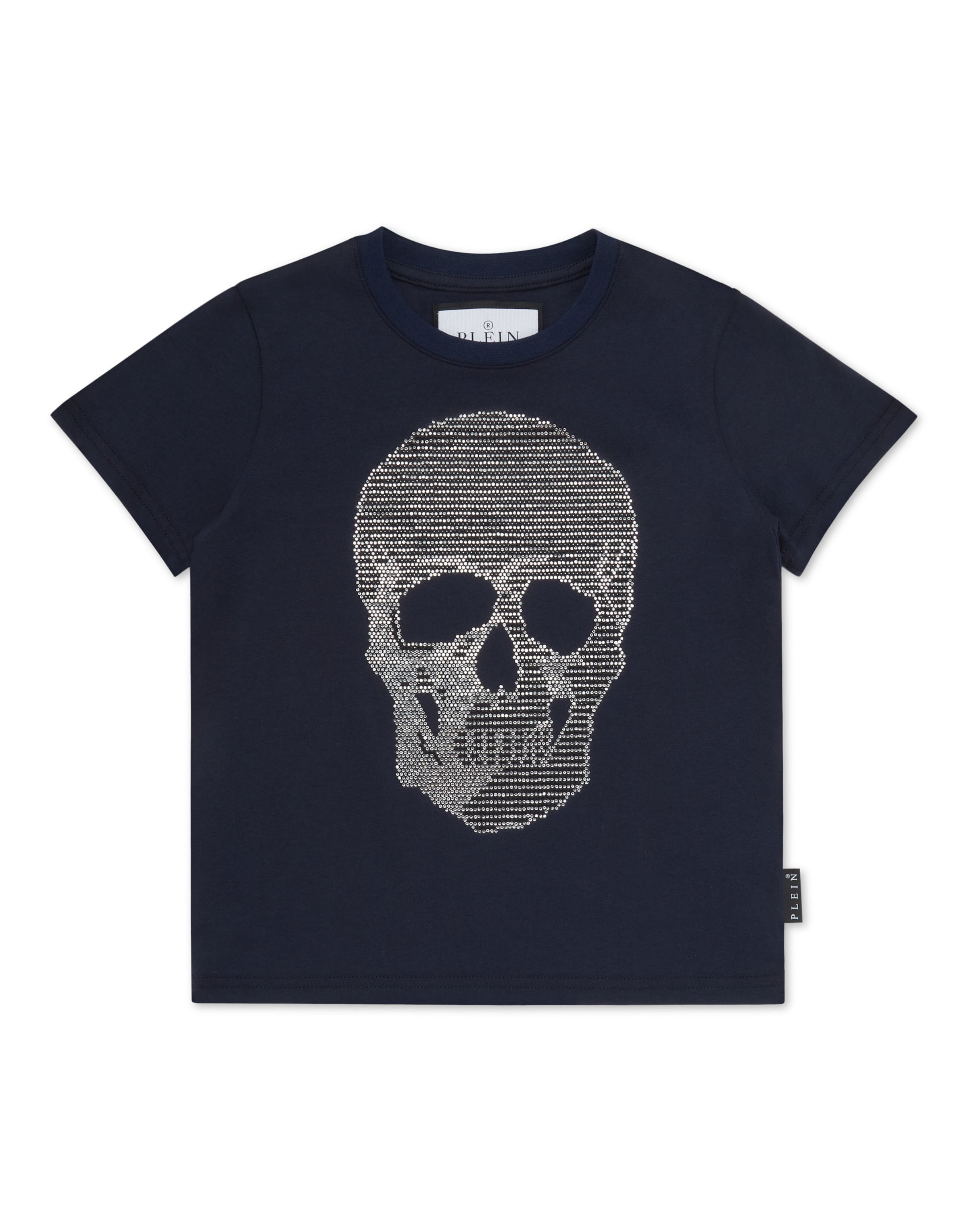 Philipp Plein - Camiseta 'Skull' en azul: frente