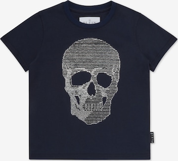 Philipp Plein - Camiseta 'Skull' en azul: frente