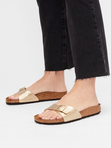 BIRKENSTOCK Pantolette 'Madrid' in Gold