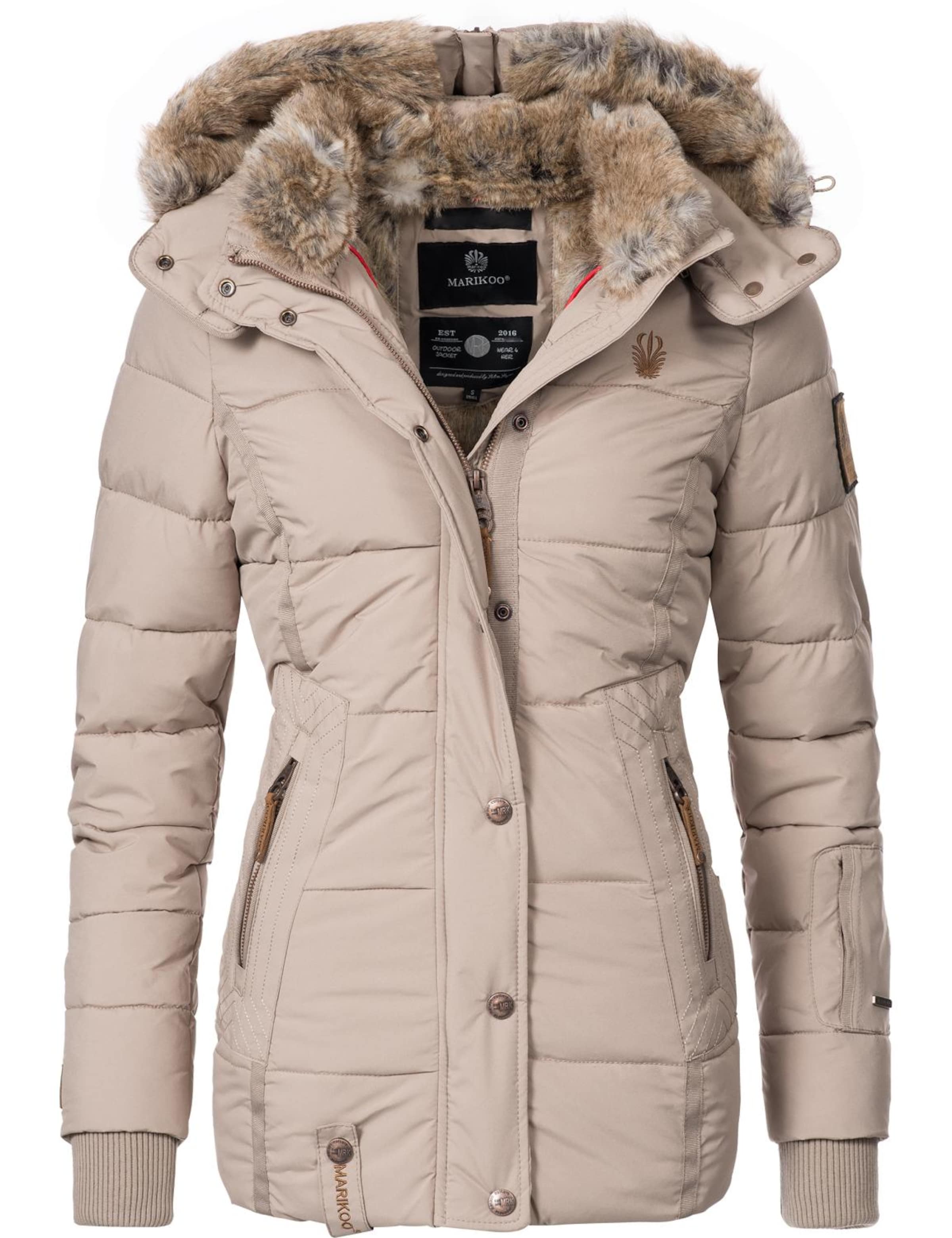 MARIKOO Winter jacket 'Nekoo' in Beige: front