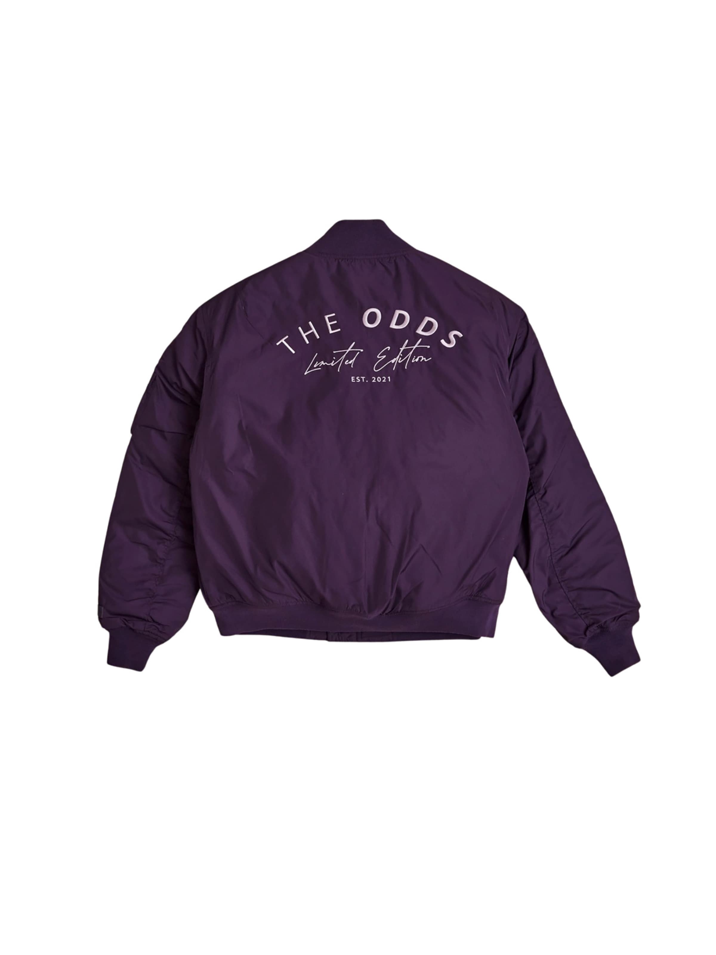 THE ODDS Winterjas 'Bomber Jacket/ LMTD edition' in Lila