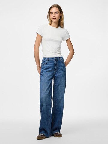 PIECES Wide leg Jeans 'PCSilke' in Blue