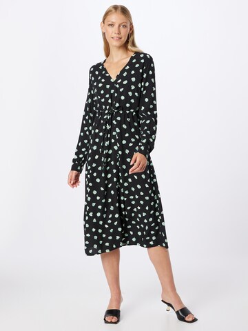 Robe-chemise 'NIOLA' minimum en noir : devant