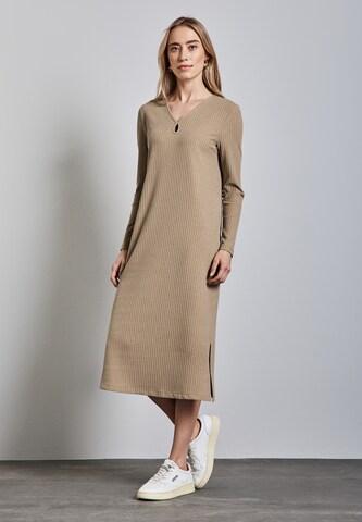 STREET ONE Knitted dress in Yellow: front