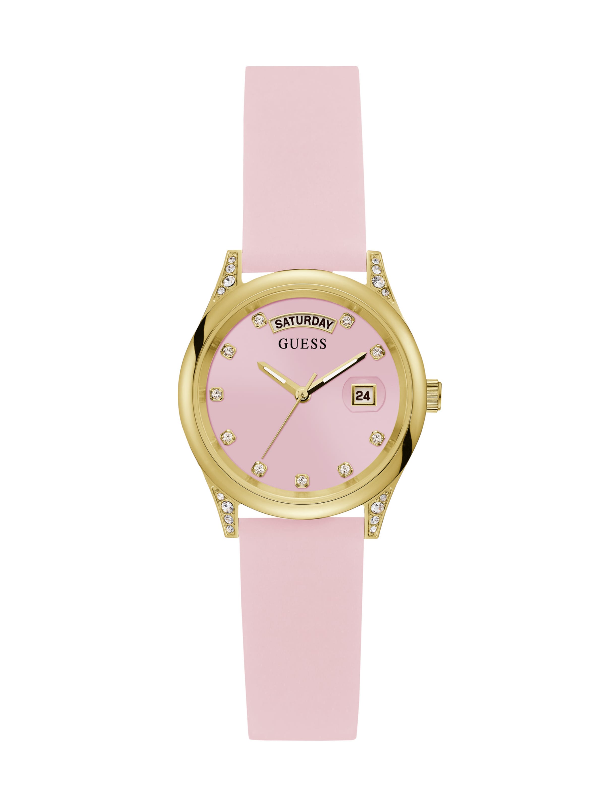 GUESS Analog Watch MINI AURA in Pink ABOUT YOU