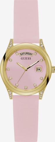 Montre à affichage analogique 'MINI AURA' GUESS en rose : devant