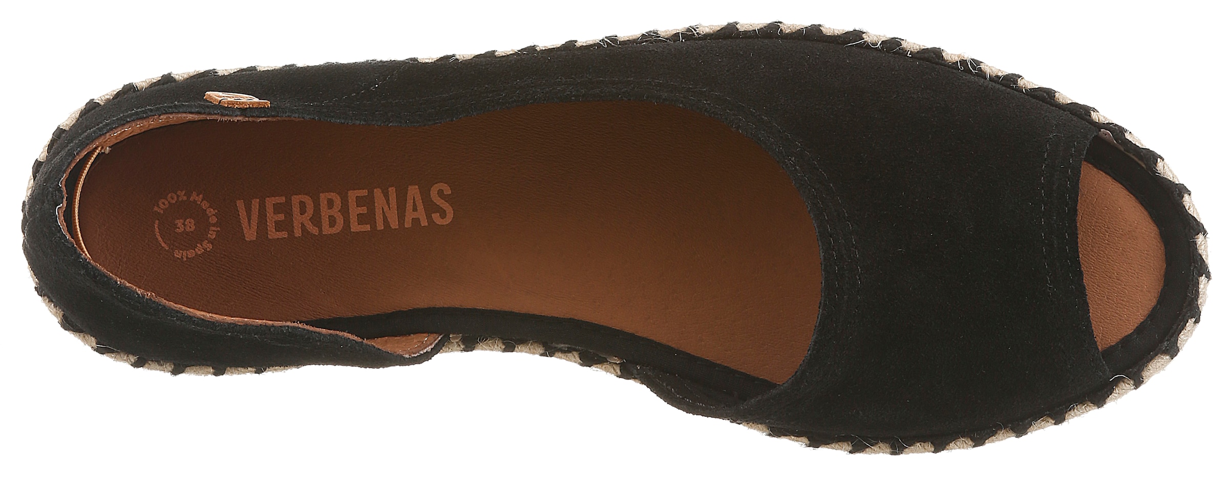 VERBENAS Espadrilles in Schwarz
