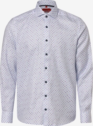 Finshley & Harding Slim fit Button Up Shirt in Blue: front