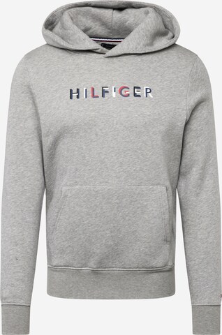pelēks TOMMY HILFIGER Sportisks džemperis: no priekšpuses