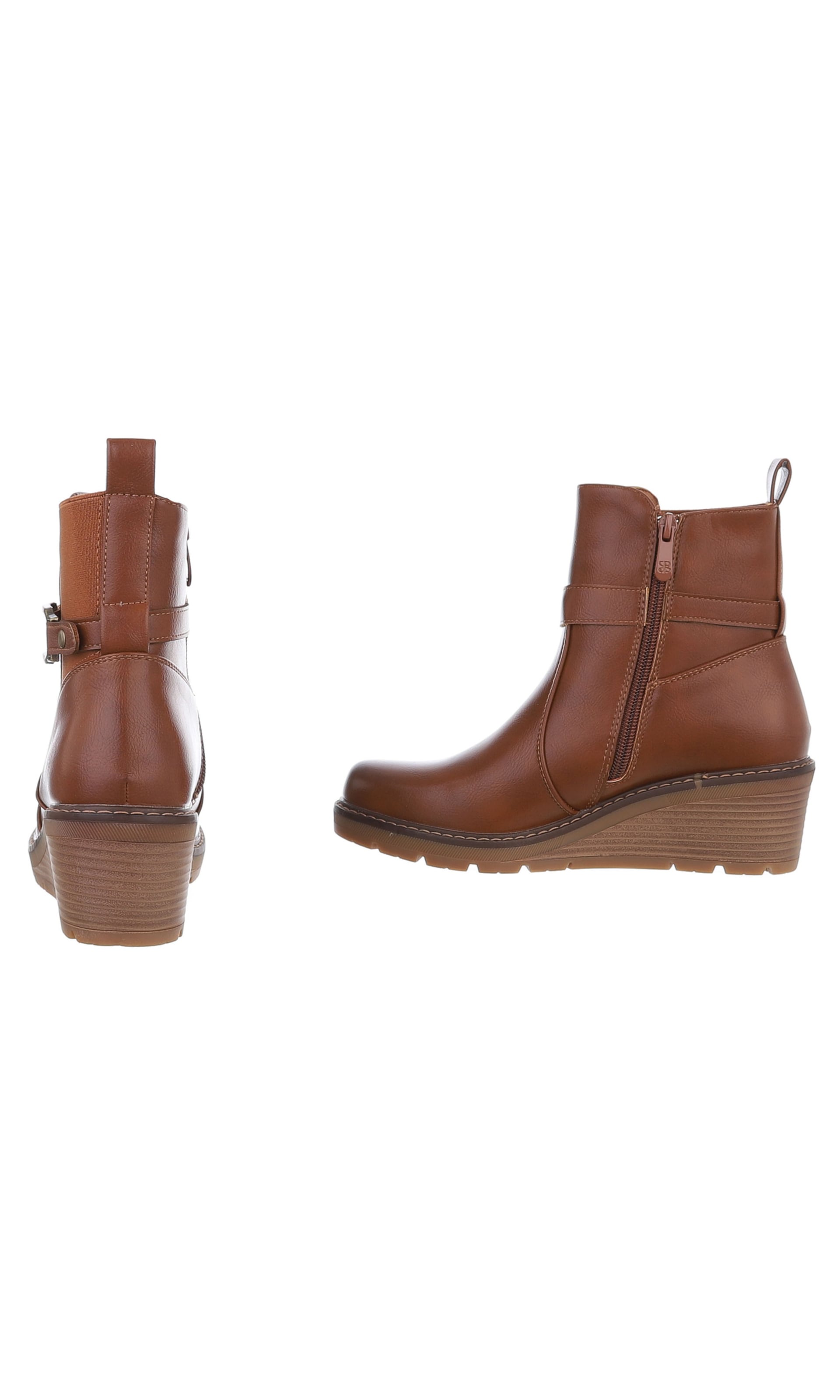 Ital-Design Ankle Boots in Beige