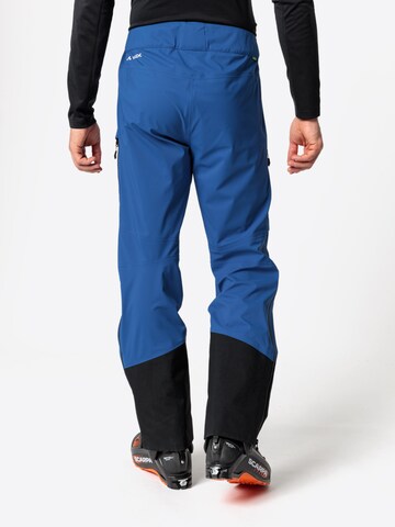 VAUDE Regular Outdoor Pants 'Monviso' in Blue