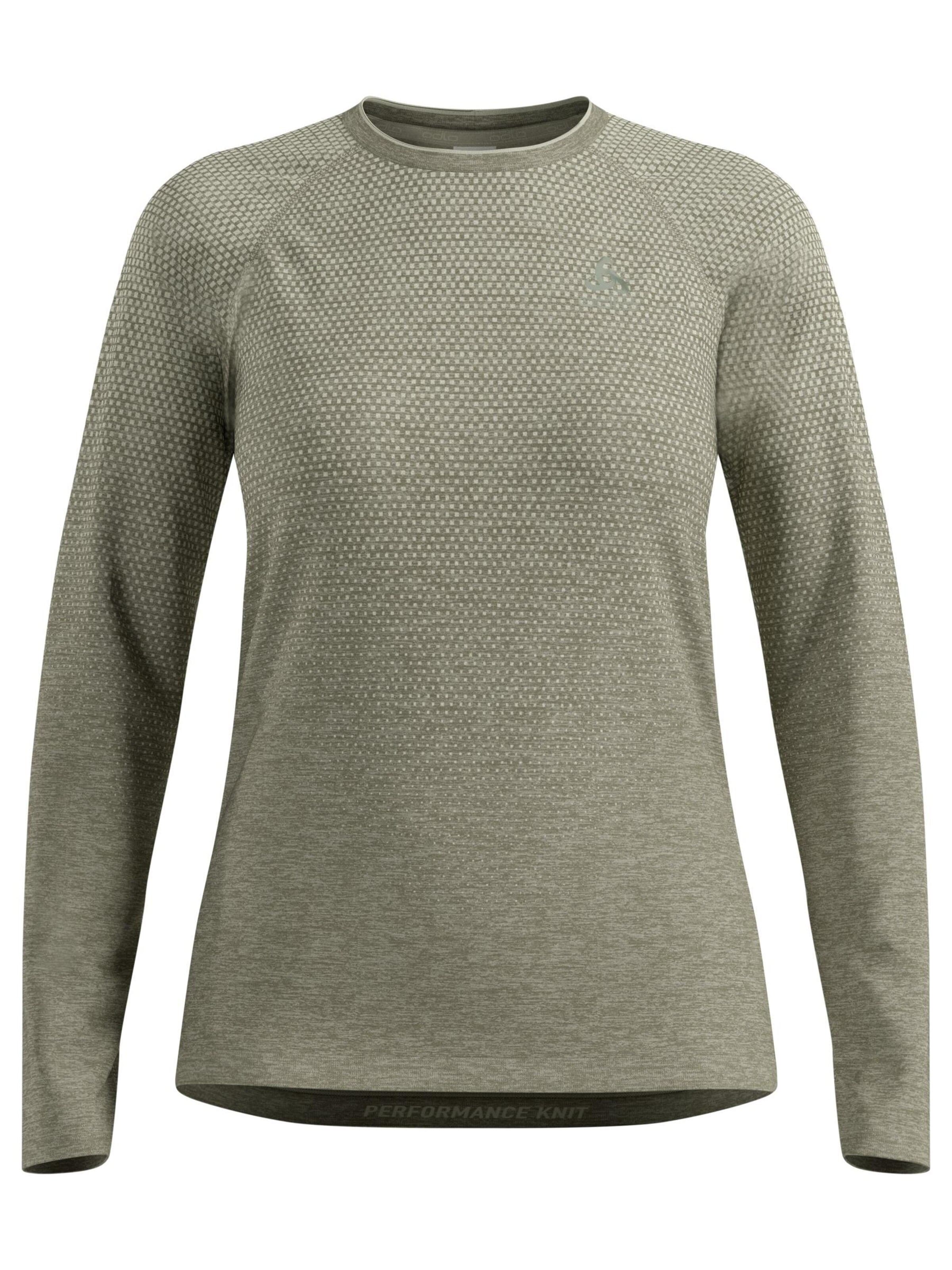 Sweat de sport 'ESSENTIAL SEAMLESS' ODLO en marron : devant