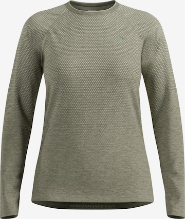 Sweat de sport 'ESSENTIAL SEAMLESS' ODLO en marron : devant