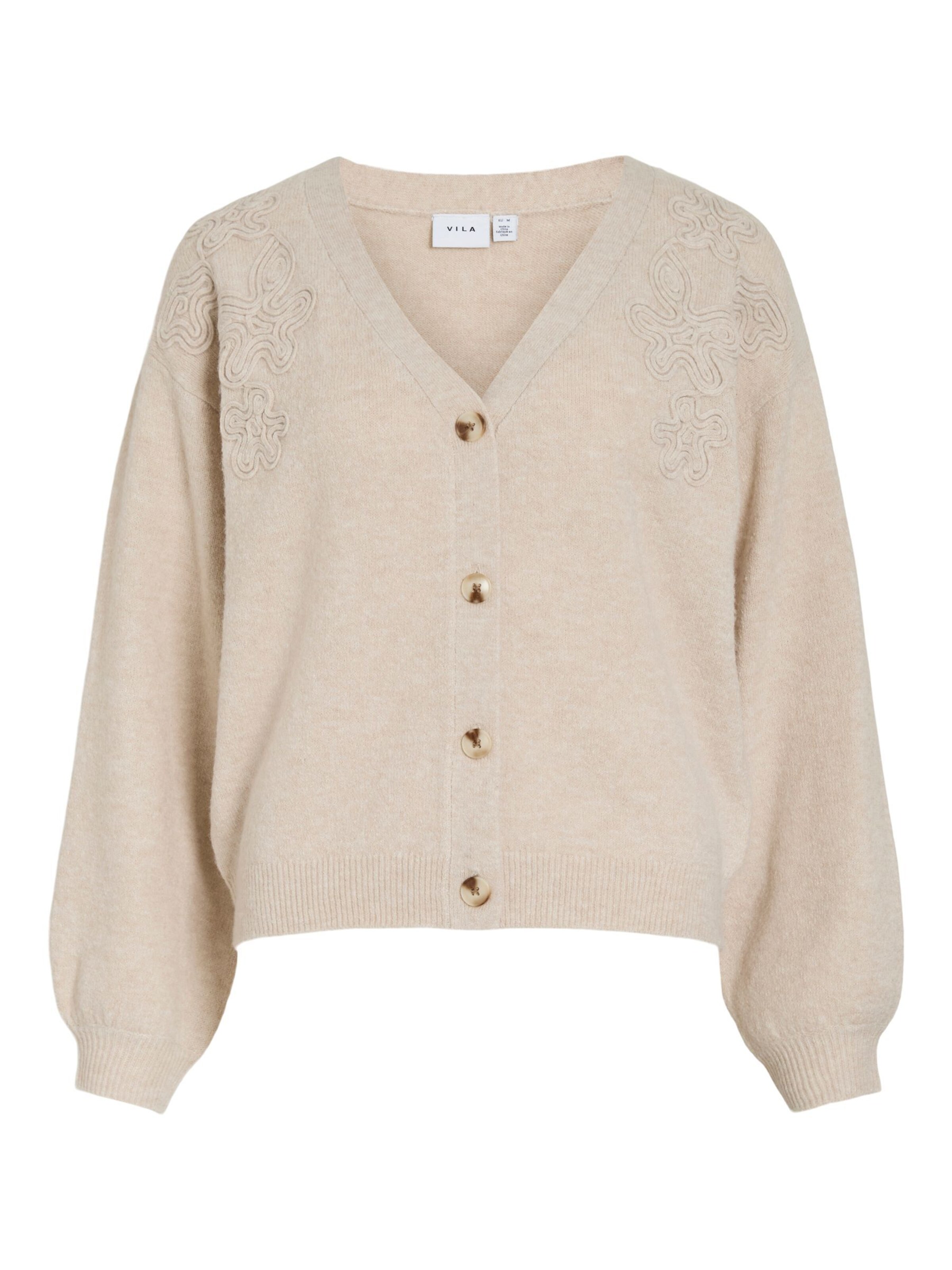 VILA Cardigan 'VISebora' i stone, Produktvisning