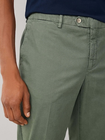 Regular Pantalon à plis 'Sanderson' Hackett London en vert