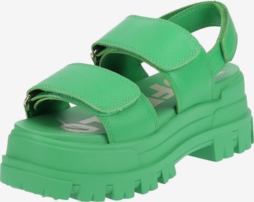 BUFFALO Sandals in Green: front