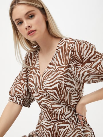 PULZ Jeans Dress 'PZBERETHE' in Brown