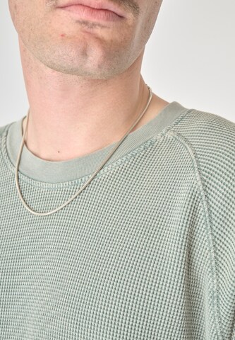 Cleptomanicx Longsleeve 'Boxy Crewneck Thermal' in Braun