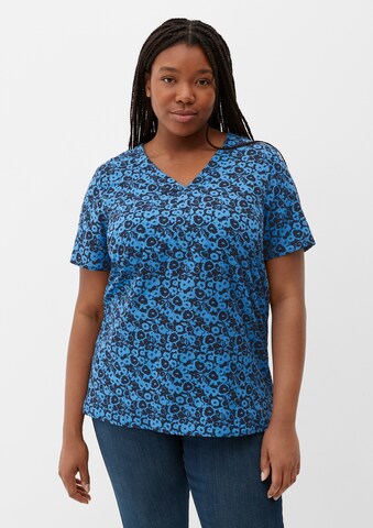 TRIANGLE Shirt in Blauw: voorkant