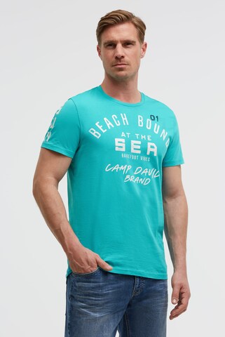 CAMP DAVID Shirt in Green: front