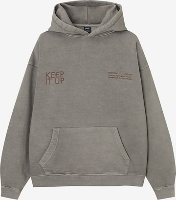 Pull&Bear Sweatshirt in Grey: front