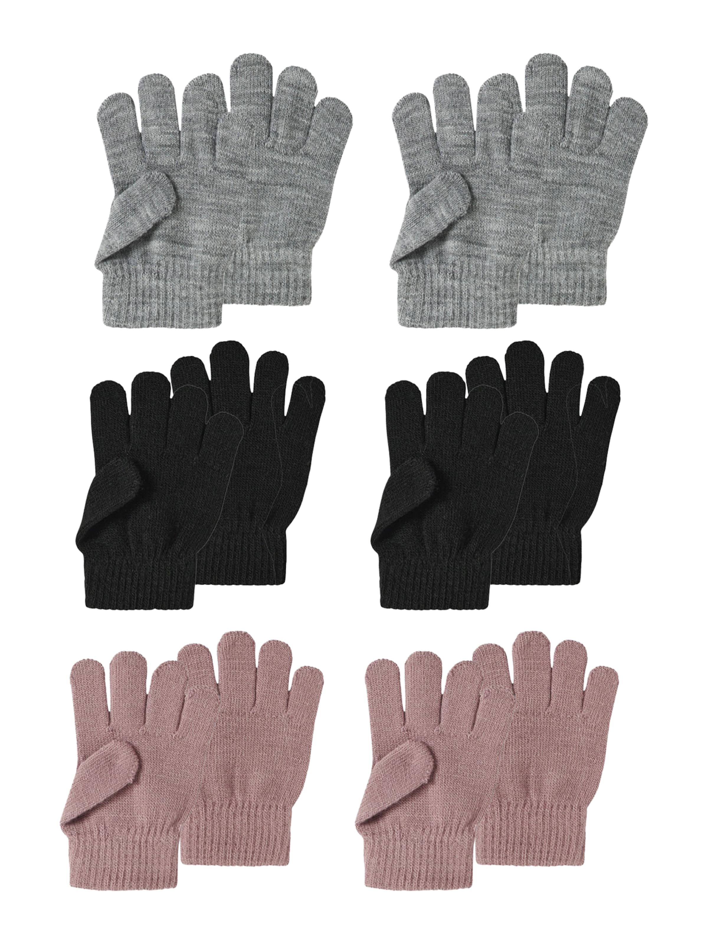 NAME IT Gloves 'NMFMAGIC' in Grey: front