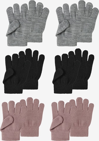 NAME IT Handschoenen 'NMFMAGIC' in Grijs: voorkant