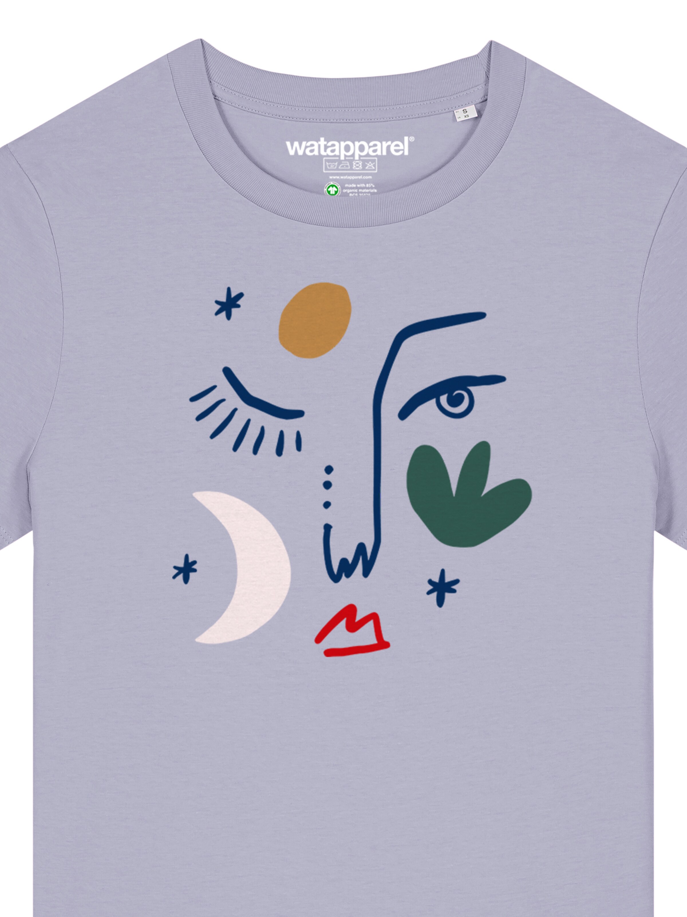 Watapparel Shirt 'Love And Flex' in Lila