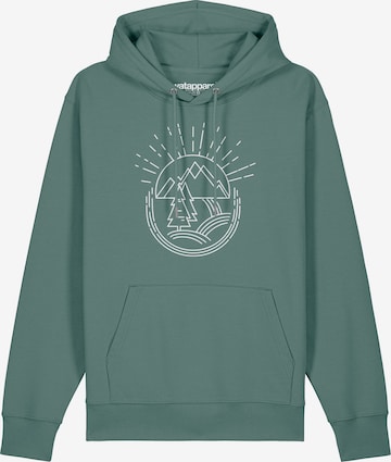 Felpa ' Natur ist schön ' di Watapparel in verde: frontale
