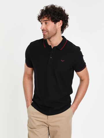 T-Shirt 'THB Polo' Threadbare en noir : devant